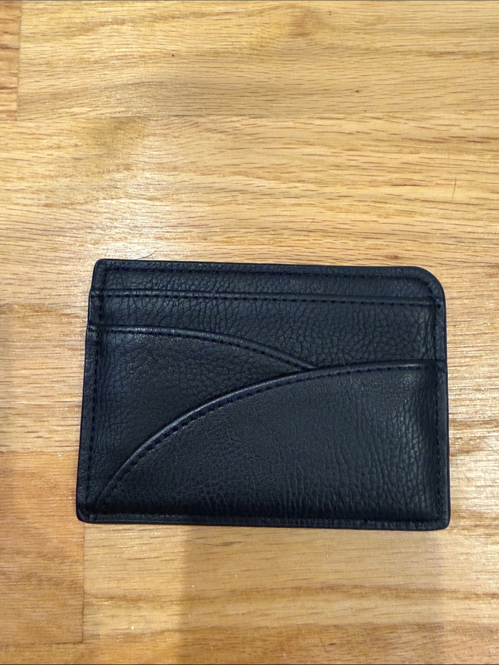 Universal Thread Black Pebbled Leather Card Holder
